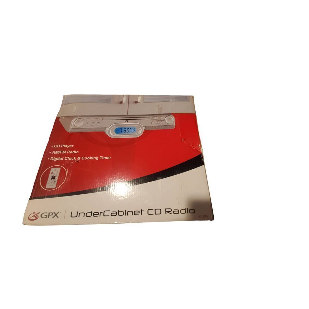 New GPX Under Cabinet CD Radio With Remote